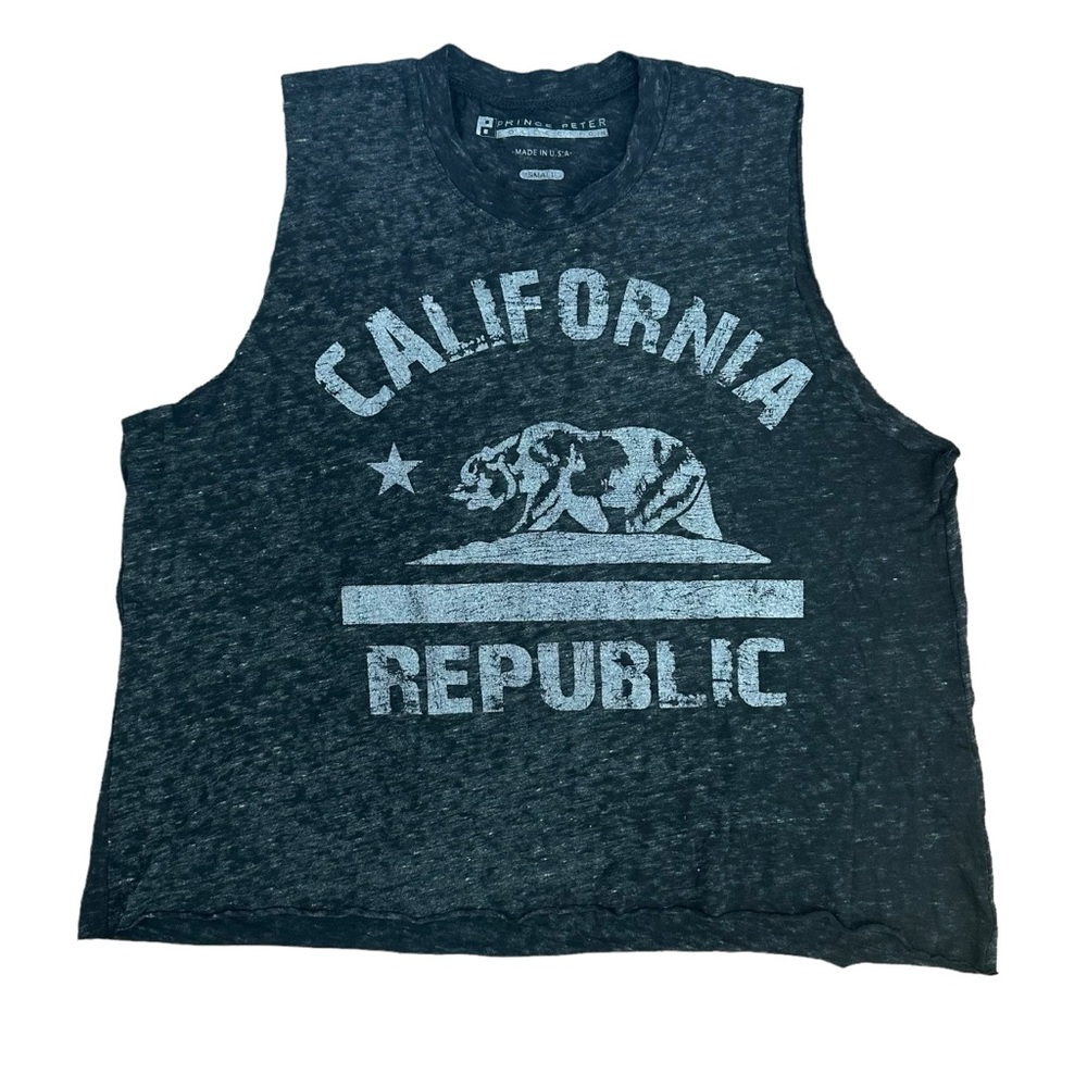 California Republic Prince Peter Collection Women’s Small Raw Hem T Shirt Tank